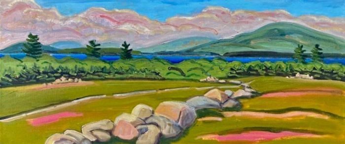 Paint the Peninsula Fresh Paint Auction at the Blue Hill Library: View and bid on works by local artists