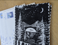 Art & Sip ~ Lino-Cut Printing: Postcards!