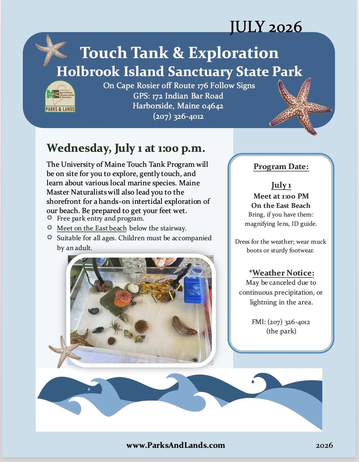 Touch Tank & Exploration