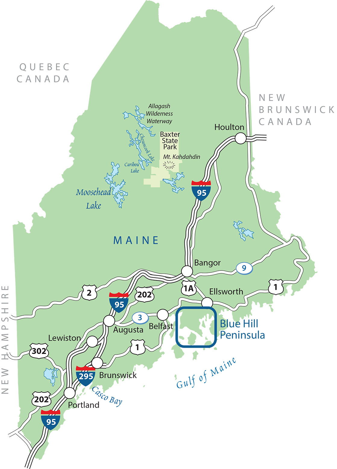 Blue Hill Peninsula Chamber of Commerce Directions